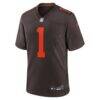 KC Concepcion Jr. Cleveland Browns Nike Alternate Game Jersey - Brown - Side View