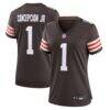 KC Concepcion Jr. Cleveland Browns Nike Women's Team Game Jersey - Brown - Front View