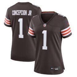 KC Concepcion Jr. Cleveland Browns Nike Women's Team Game Jersey - Brown - Front View