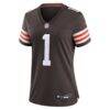 KC Concepcion Jr. Cleveland Browns Nike Women's Team Game Jersey - Brown - Side View