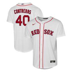Willson Contreras Boston Red Sox Nike Youth Home Replica Jersey - White - Front View