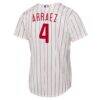 Luis Arraez Philadelphia Phillies Nike Youth Home Replica Jersey - White - Detail View