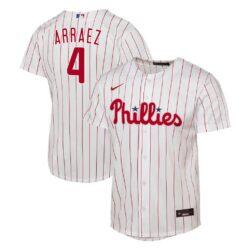Luis Arraez Philadelphia Phillies Nike Youth Home Replica Jersey - White - Front View