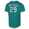 Cal Raleigh Seattle Mariners Nike Youth Player Replica Jersey - Teal - Detail View