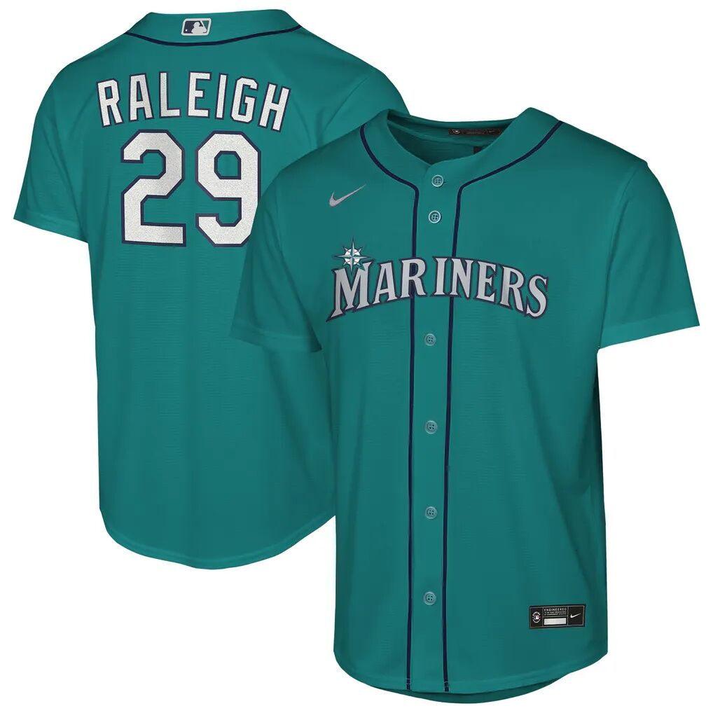 Cal Raleigh Seattle Mariners Nike Youth Player Replica Jersey