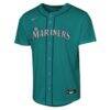 Cal Raleigh Seattle Mariners Nike Youth Player Replica Jersey - Teal - Side View