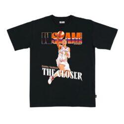 Diana Taurasi Phoenix Mercury SLAM Unisex Court Origins Cover T-Shirt - Black - Front View