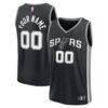 San Antonio Spurs Fashion7 Fast Break Custom Jersey - Black - Front View
