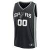 San Antonio Spurs Fashion7 Fast Break Custom Jersey - Black - Side View
