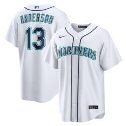 Kade Anderson Seattle Mariners Nike Home Replica Jersey - White - Front View