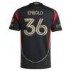 Breel Embolo Atlanta United FC adidas 2025 The Connector On-Field Authentic Jersey - Black - Detail View