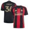 Breel Embolo Atlanta United FC adidas 2025 The Connector Replica Jersey - Black - Front View