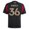 Breel Embolo Atlanta United FC adidas Youth 2025 The Connector Replica Jersey - Black - Detail View