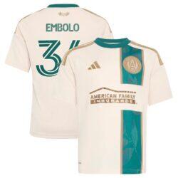 Breel Embolo Atlanta United FC adidas Youth 2026 Spirit of '96 Replica Jersey - - Front View