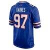 Greg Gaines Buffalo Bills Nike Team Game Jersey - - Side View