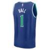 LaMelo Ball Minnesota Timberwolves Fashion7 Youth Fast Break Jersey - Blue - Detail View