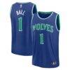 LaMelo Ball Minnesota Timberwolves Fashion7 Youth Fast Break Jersey - Blue - Front View