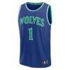 LaMelo Ball Minnesota Timberwolves Fashion7 Youth Fast Break Jersey - Blue - Side View