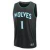 LaMelo Ball Minnesota Timberwolves Fashion7 Youth Fast Break Jersey - Black - Side View