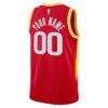 Houston Rockets Nike Unisex Swingman Custom Jersey - Red - Detail View
