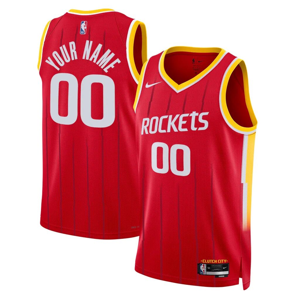 Houston Rockets Nike Unisex Swingman Custom Jersey - Icon Edition