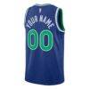 Minnesota Timberwolves Nike Unisex Swingman Custom Jersey - Blue - Detail View