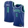 LaMelo Ball Minnesota Timberwolves Nike Unisex Swingman Jersey - Blue - Front View
