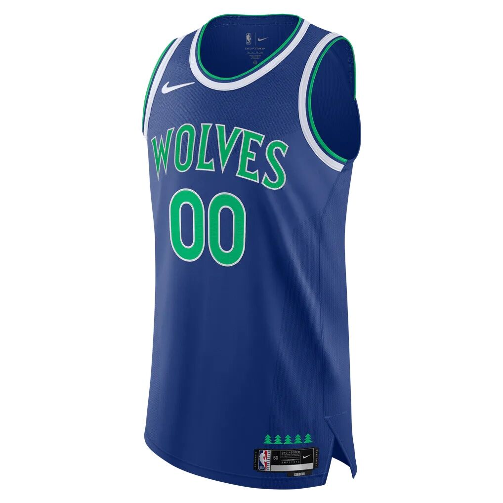 Minnesota Timberwolves Nike Authentic Custom Jersey - Icon Edition