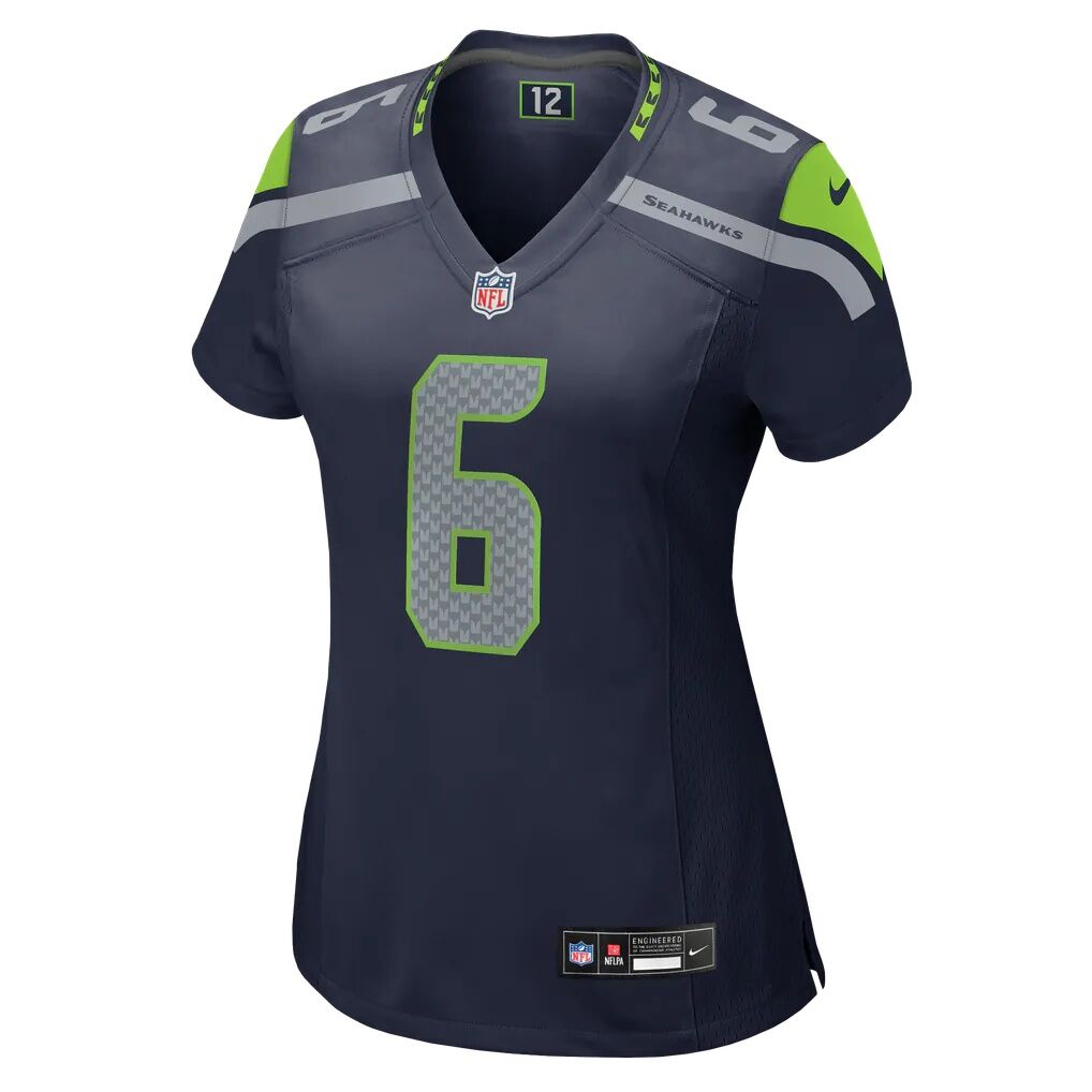 Jalen Milroe Seattle Seahawks Nike Women's Team Game Jersey - College Navy