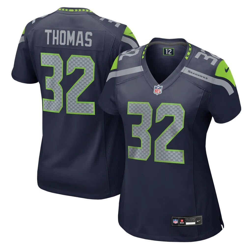 Drake Thomas Seattle Seahawks Nike Women's Team Game Jersey - College Navy