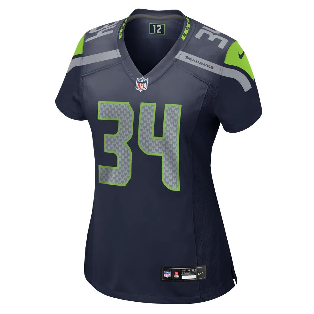 Shemar Jean-Charles Seattle Seahawks Nike Women's Team Game Jersey - College Navy