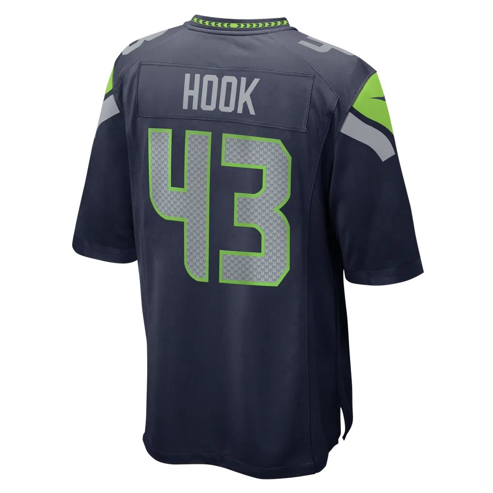 Maxen Hook Seattle Seahawks Nike Team Game Jersey - College Navy
