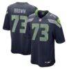 Logan Brown Seattle Seahawks Nike Team Game Jersey - - Front View