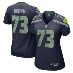 Logan Brown Seattle Seahawks Nike Women's Team Game Jersey - - Front View