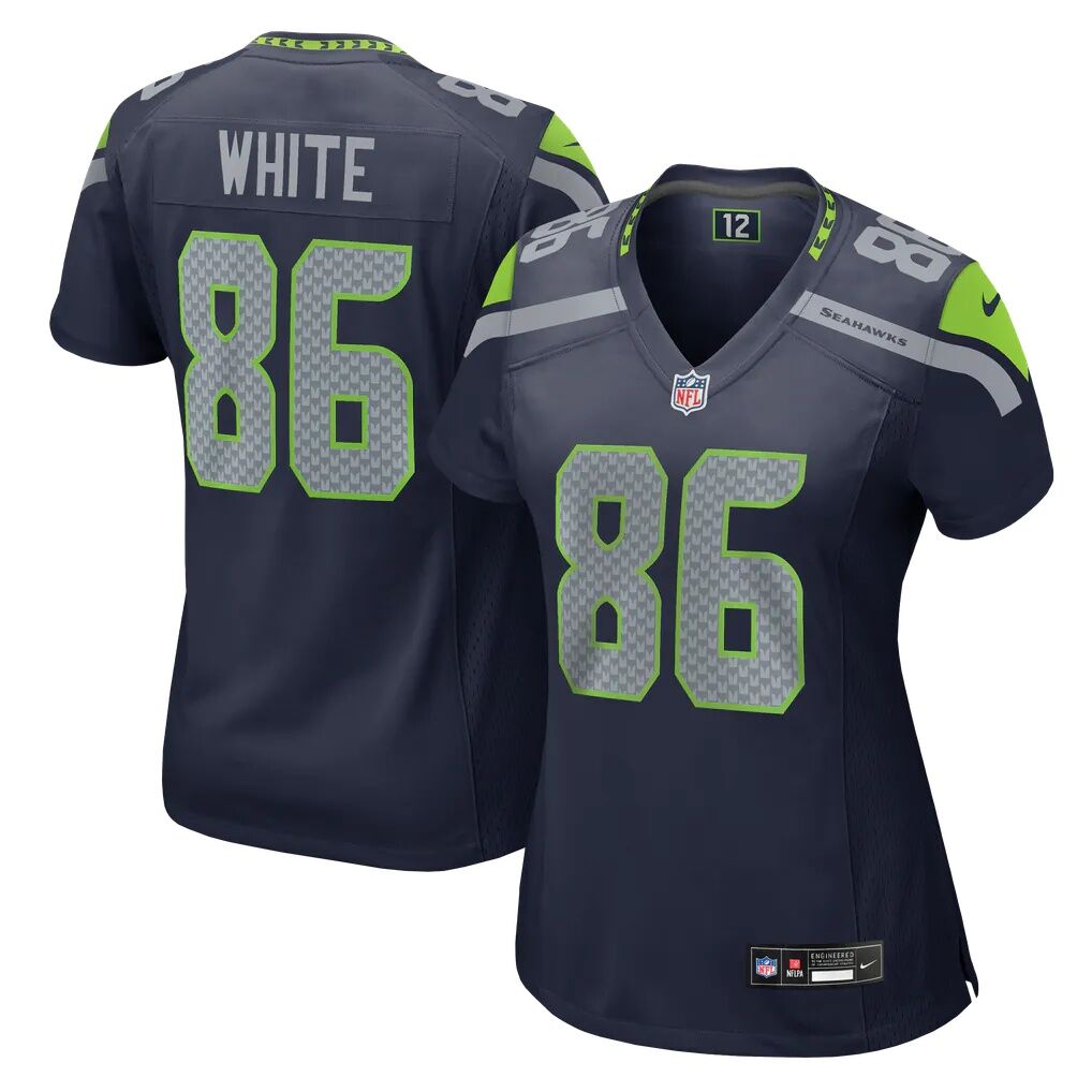 Ricky White Seattle Seahawks Nike Women's Team Game Jersey - College Navy