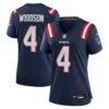 Craig Woodson New England Patriots Nike Women's Team Game Jersey - Navy - Front View