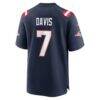 Carlton Davis New England Patriots Nike Team Game Jersey - Navy - Alt2