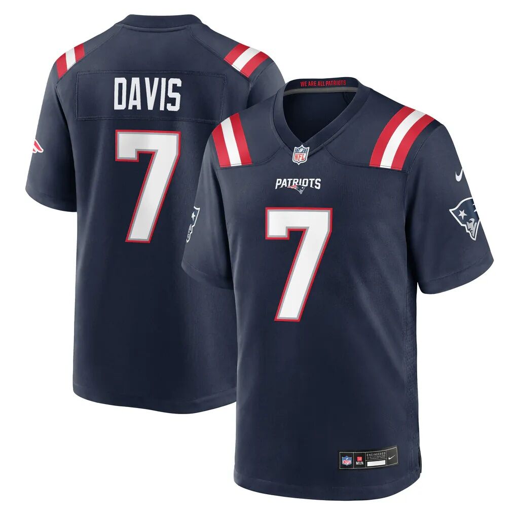 Carlton Davis New England Patriots Nike Team Game Jersey