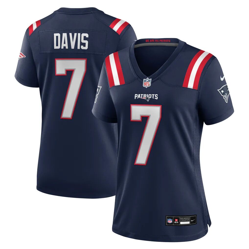 Carlton Davis New England Patriots Nike Women's Team Game Jersey