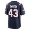 Bradyn Swinson New England Patriots Nike Team Game Jersey - Navy - Alt2