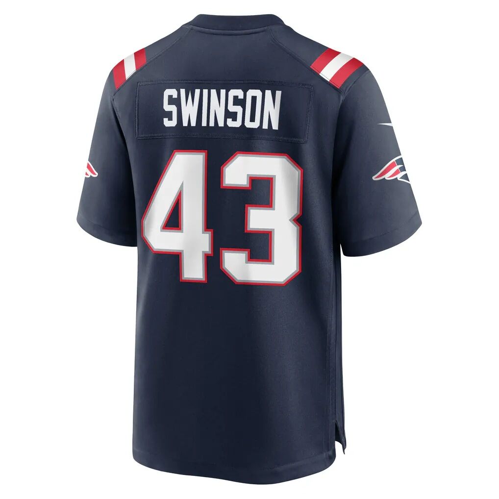 Bradyn Swinson New England Patriots Nike Team Game Jersey