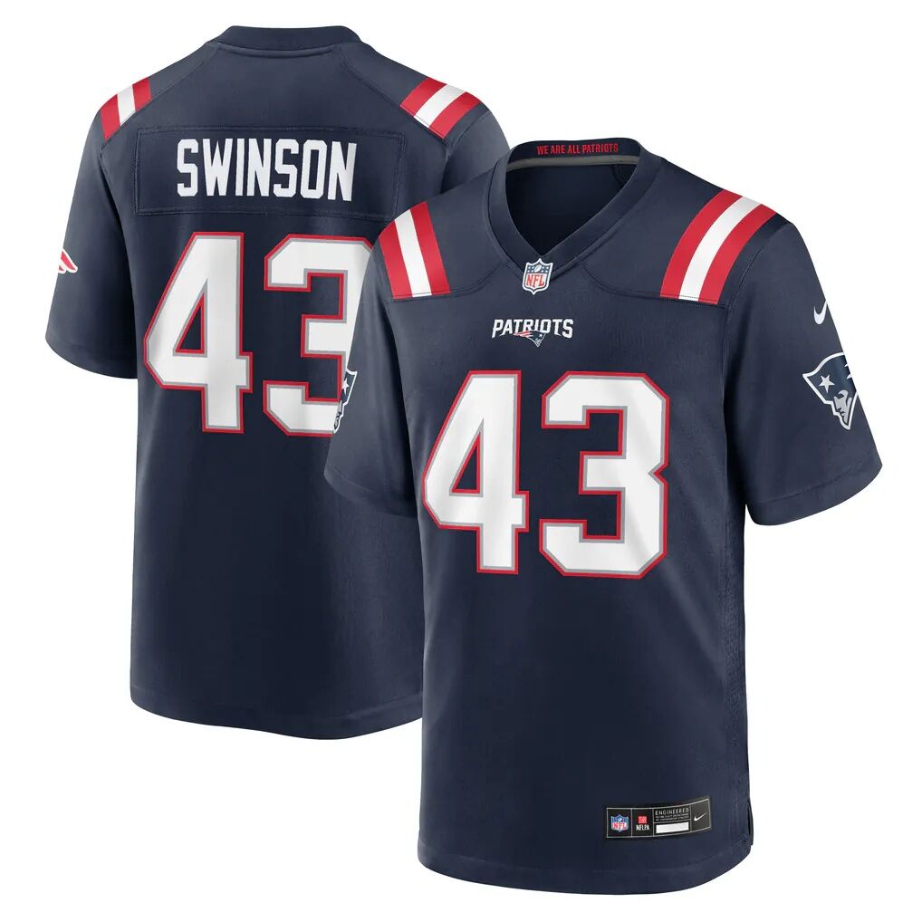 Bradyn Swinson New England Patriots Nike Team Game Jersey