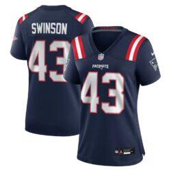 Bradyn Swinson New England Patriots Nike Women's Team Game Jersey - Navy - Front View