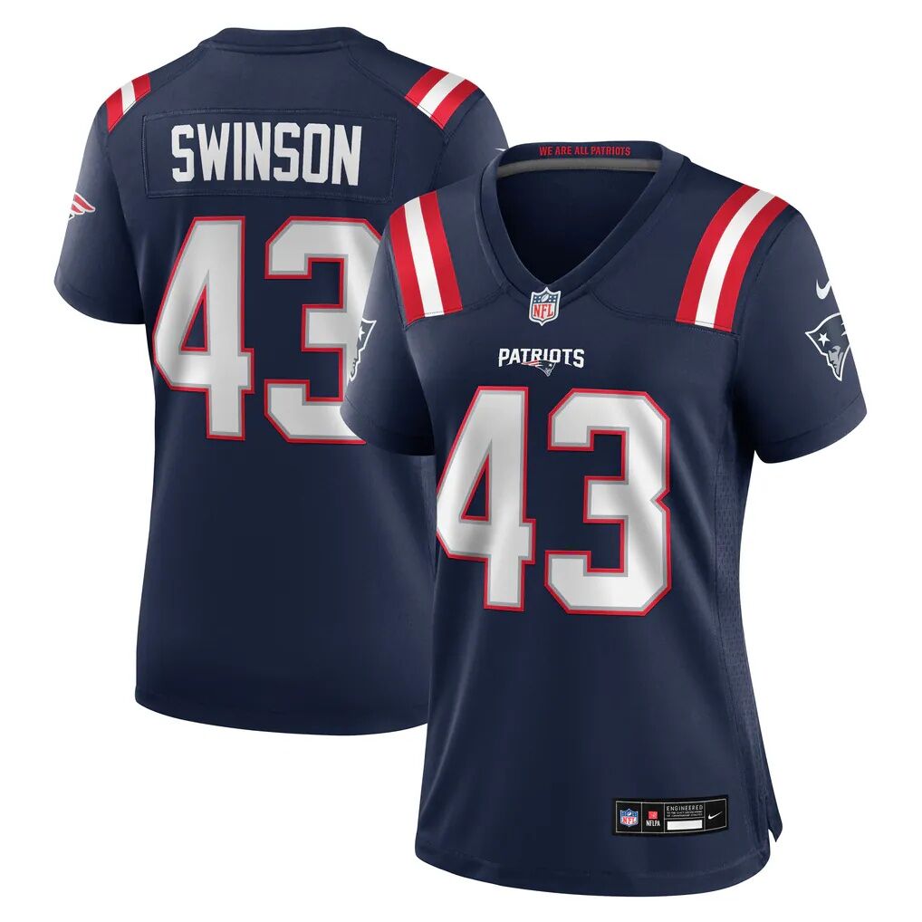 Bradyn Swinson New England Patriots Nike Women's Team Game Jersey