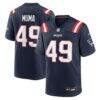 Chad Muma New England Patriots Nike Team Game Jersey - Navy - Front View