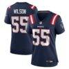 Jared Wilson New England Patriots Nike Women's Team Game Jersey - Navy - Front View