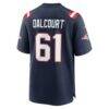 Darrian Dalcourt New England Patriots Nike Team Game Jersey - Navy - Alt2