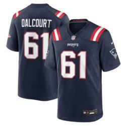 Darrian Dalcourt New England Patriots Nike Team Game Jersey - Navy - Front View