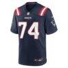 Caleb Lomu New England Patriots Nike Team Game Jersey - Navy - Alt1