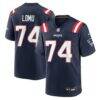 Caleb Lomu New England Patriots Nike Team Game Jersey - Navy - Front View